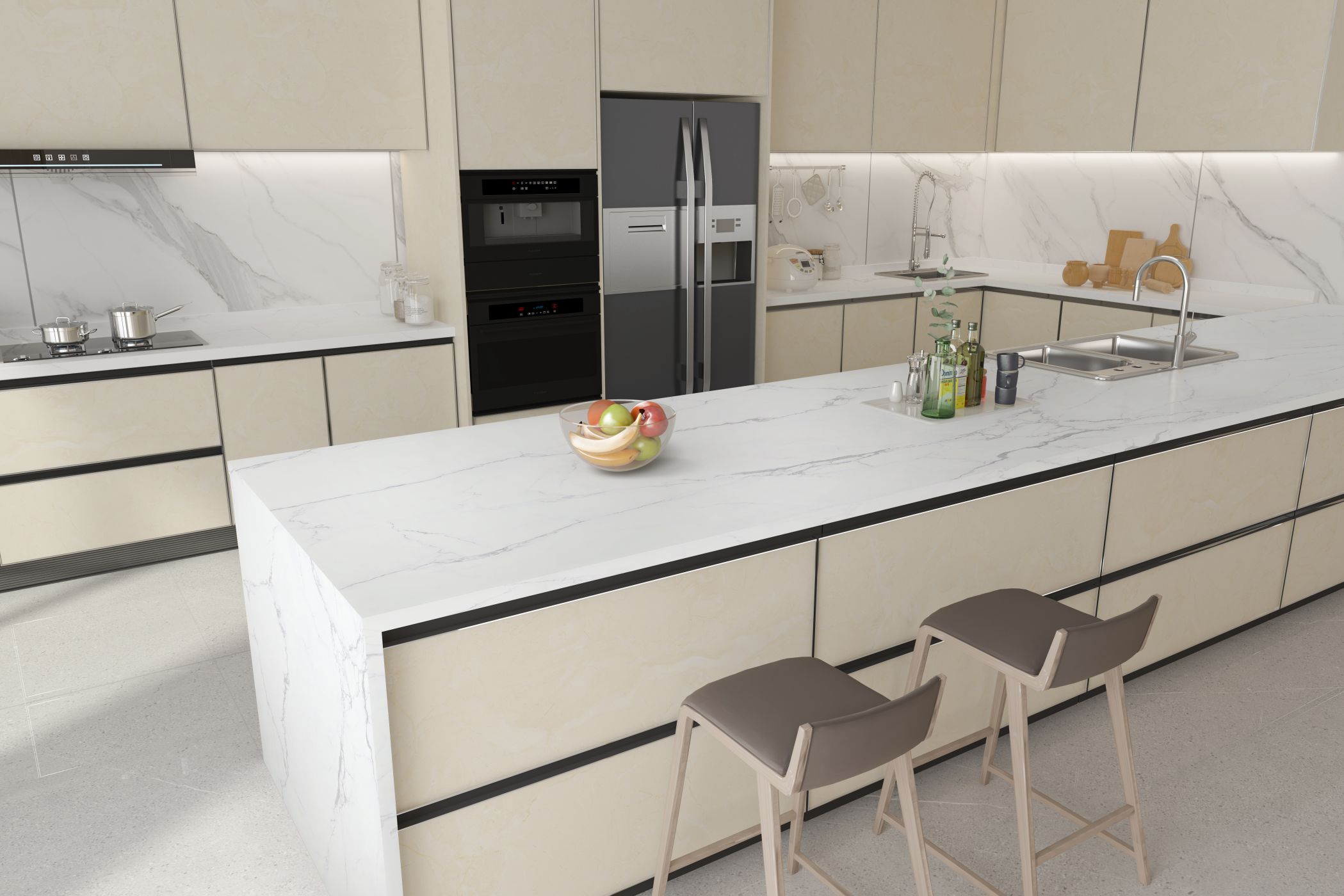 MERQI Sintered Stone kitchen countertop