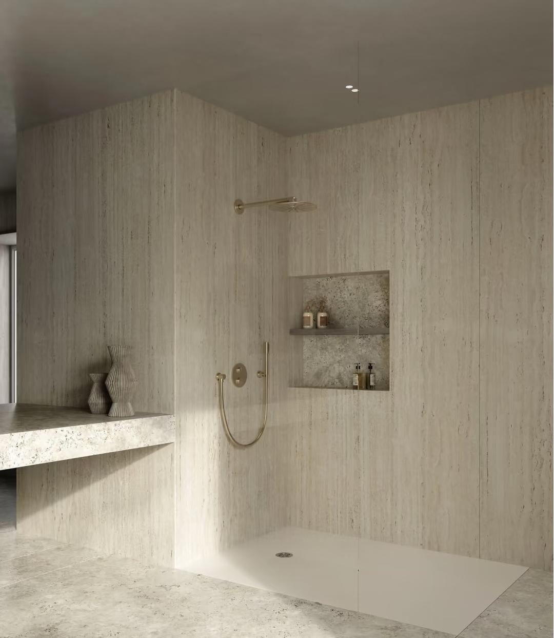 Sintered Stone Bathroom Wall Panels